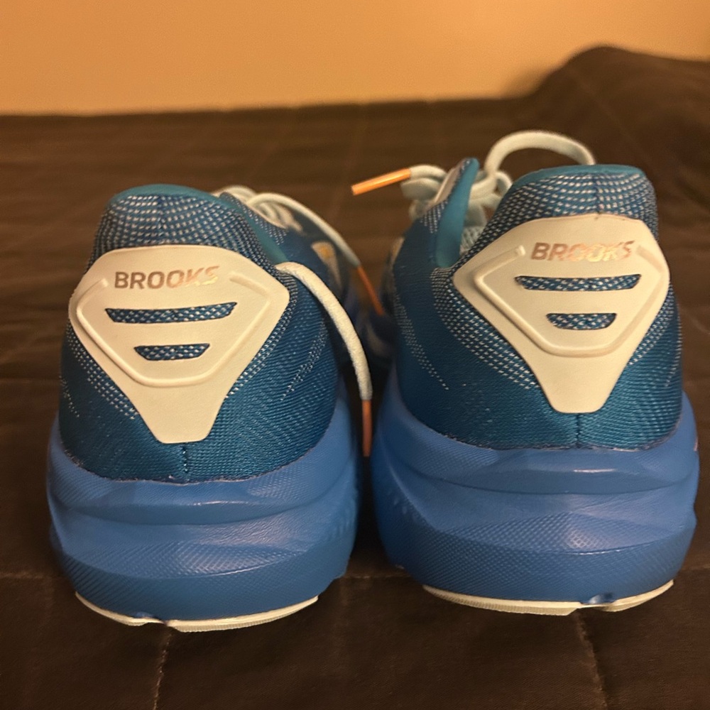 Brooks Blue and Orange Athletic Shoes - Picture 6 of 10